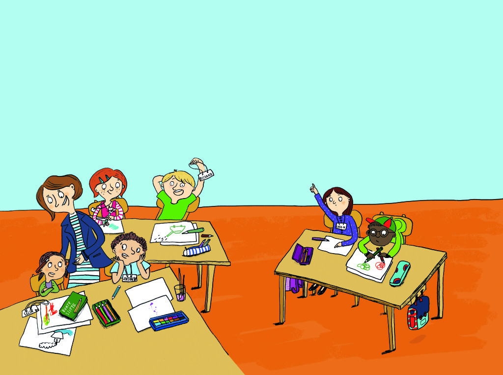 Endlich Schule innen