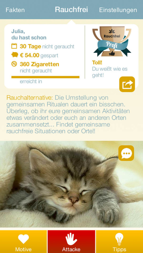 Die Rauchfrei-App