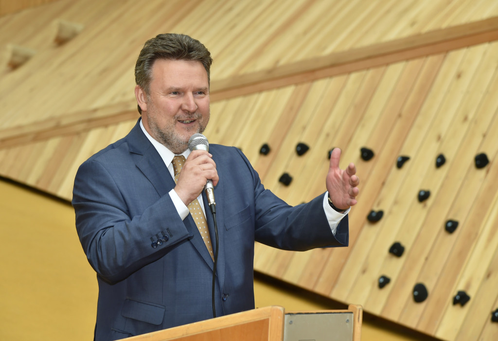 Michael Ludwig bei der Wohnhausübergabe in der Seestadt Aspern © PID/Jobst