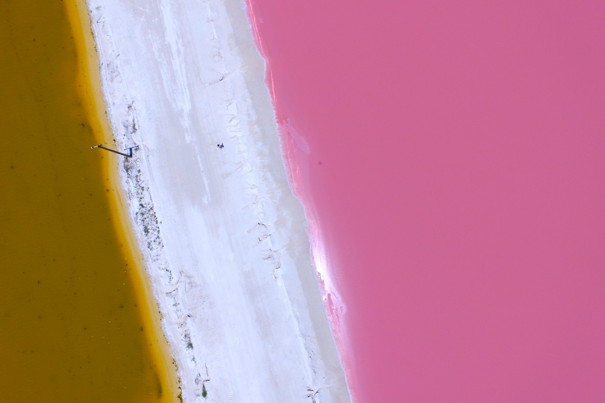Las Coloradas, Yucatán. Salt place. By kabrera79 FOLLOW. Water contrast. The pink color on the water ir the result of the salinisation.