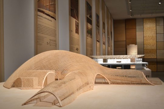 Bauen mit Holz Ausstellungsansicht