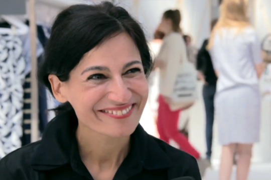 Safia Minney auf der MINT-Messe in Amsterdam