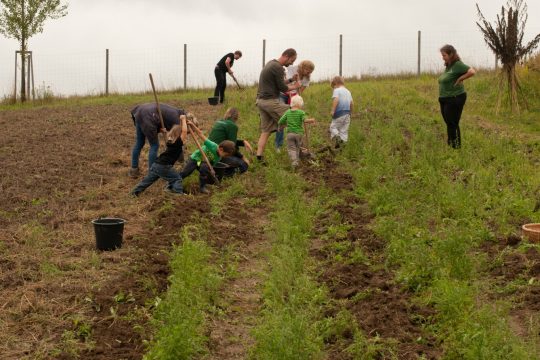 teilnehmer bei der safari am arbeiten