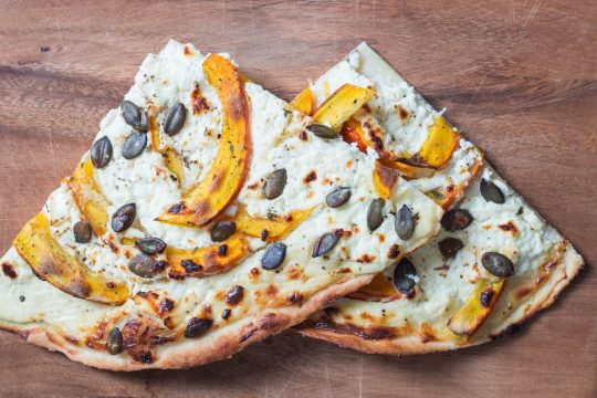 flammkuchen mit kürbis