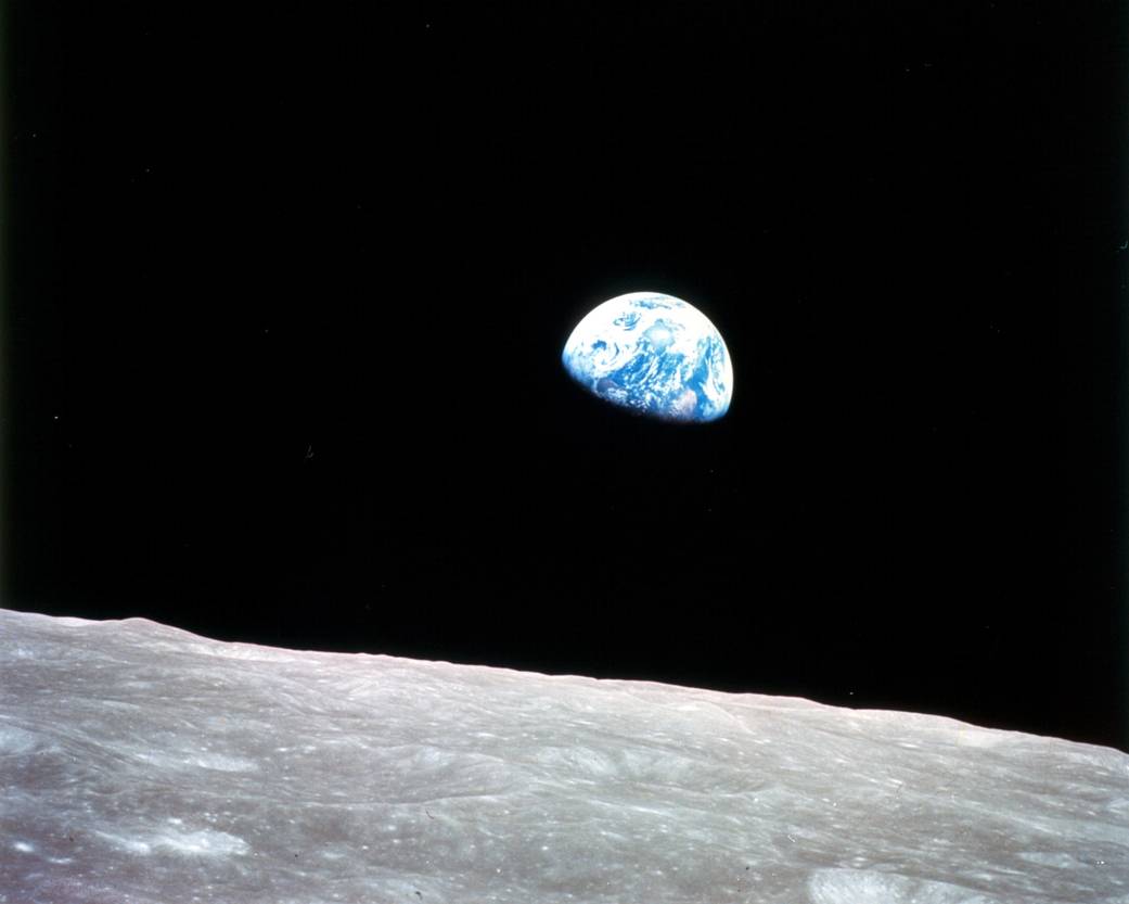 Erdaufgang von Mond aus - Der Overview-Effekt - NASA / Appollo 8