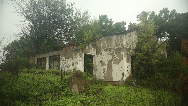 Bosnia grows Organic: Häuserruine in Bijelo Brdo