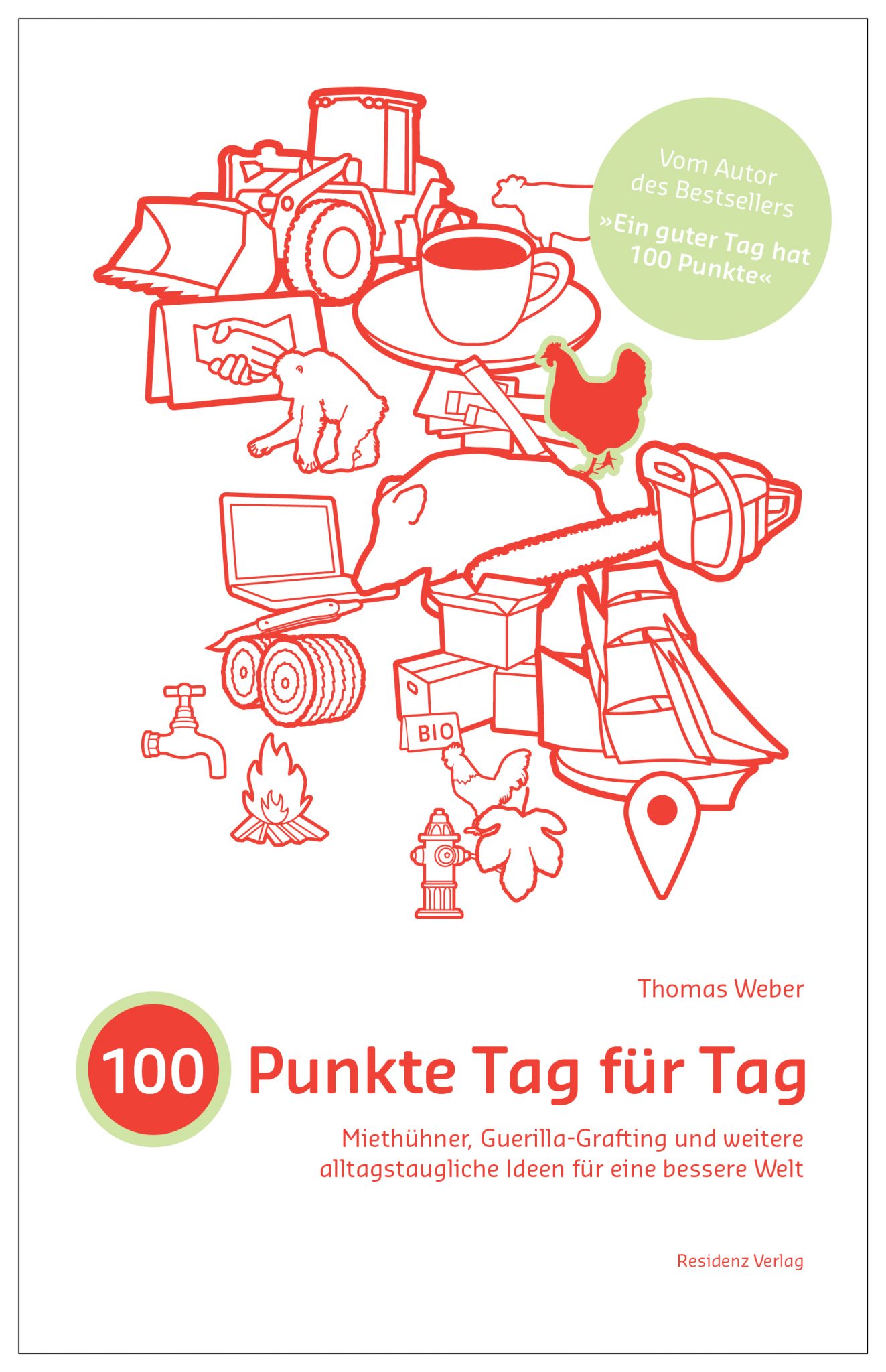 Alltagstaugliche Tipps für ein besseres Leben – und "radikal kreative Ideen" (so der Kurier) gibt BIORAMA-Herausgeber in seinem Band "100 Punkte Tag für Tag".
