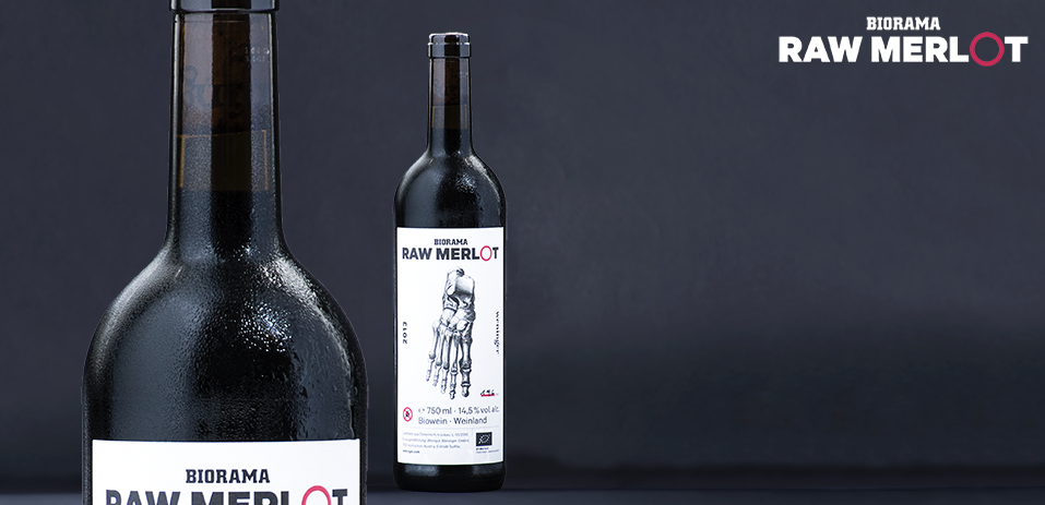Wenige hundert Flaschen nur gibt es von diesem BIORAMA Raw Merlot, den wir gemeinsam mit Leserinnen und Demeter-Winzer Reinhard Weninger von der Rebe in die Flasche gebracht haben.