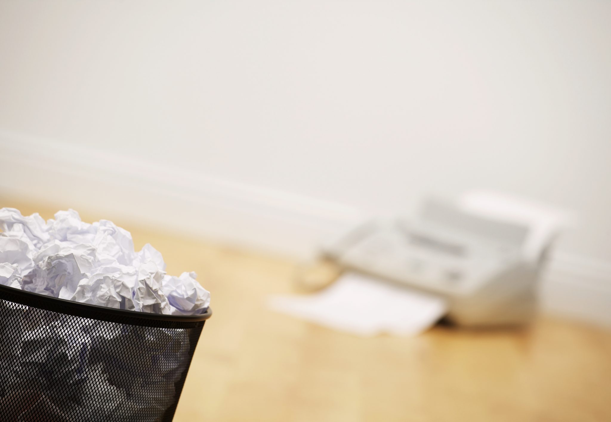 Papier Verschwendung Drucker