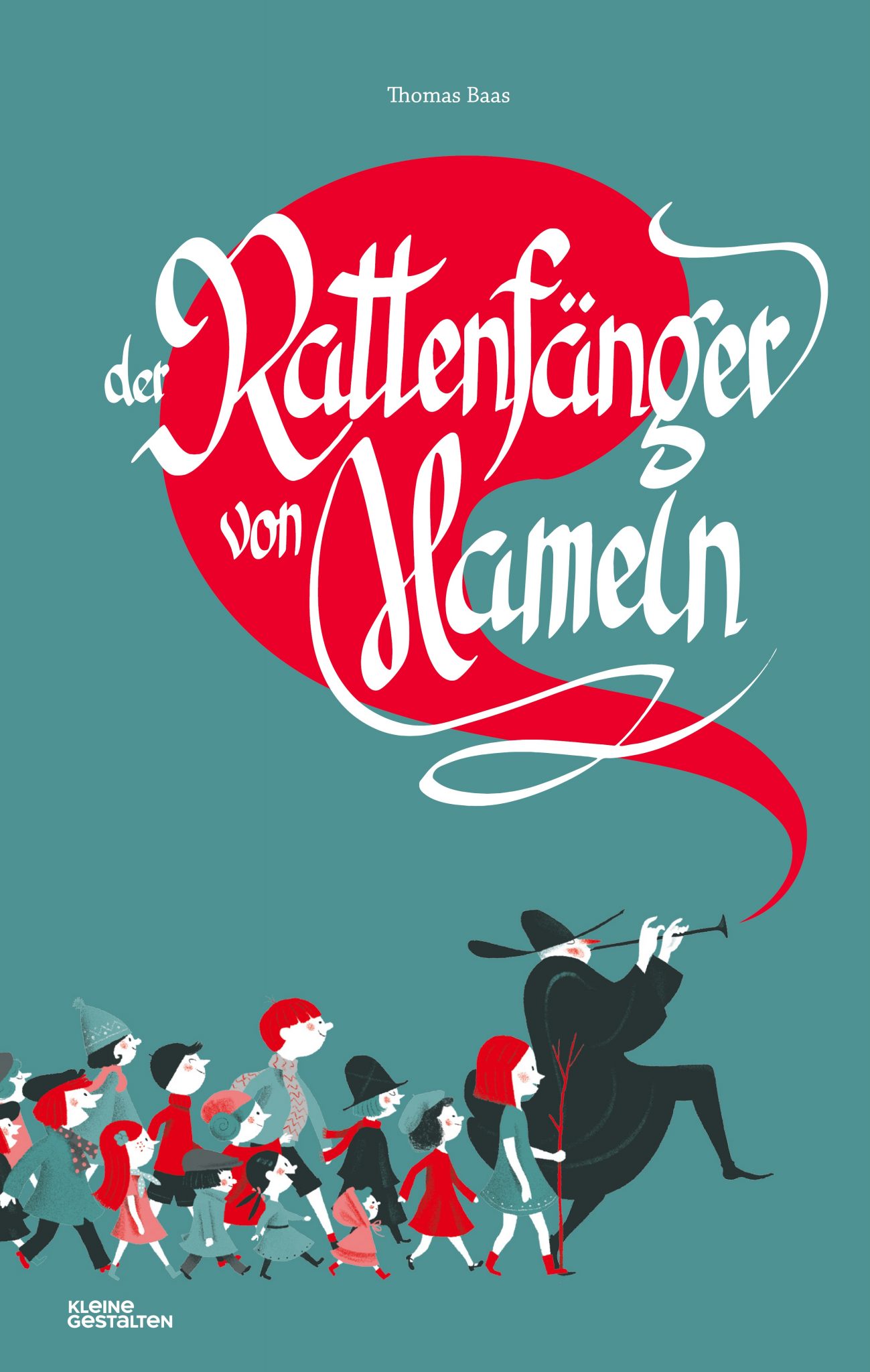 Illustration von Thomas Baas, aus Der Rattenfänger von Hameln, © Kleine Gestalten 2016