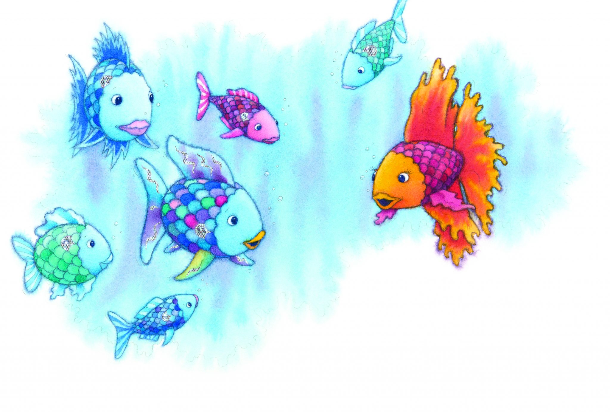 Drachenstübchen: Lapbook: Der Regenbogenfisch