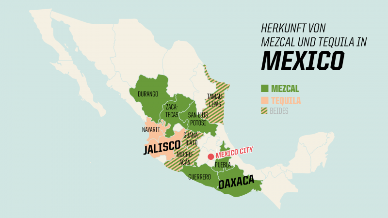 Während Tequila oft industriell hergestellt wird, wird Mezcal oft in Familienbetrieben hergestellt. Bio-Zertifizierung gibt es keine.
