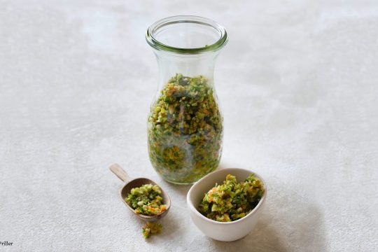 Vegane Suppenwürze selbst gemacht. Bild: Sonja Priller.