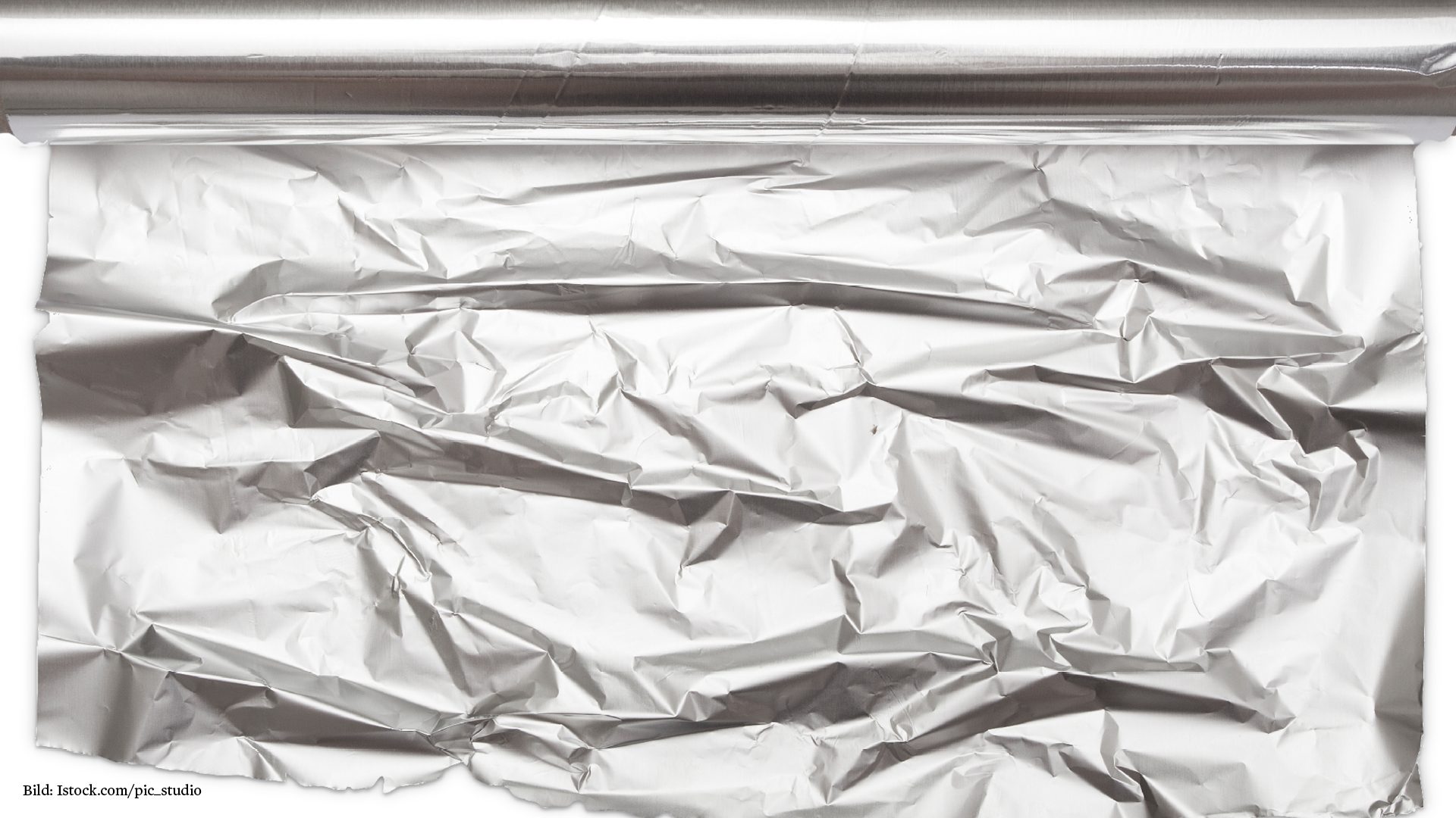 Eine Rolle Aluminiumfolie