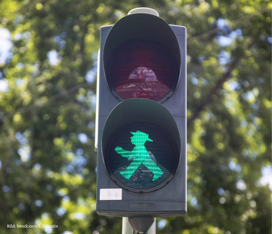 grünes Ost-Ampelmännchen