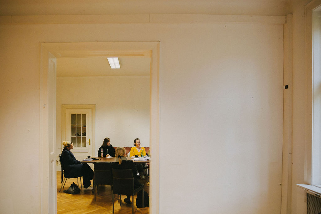 Ein Blick in den Salon der Villa Schapira