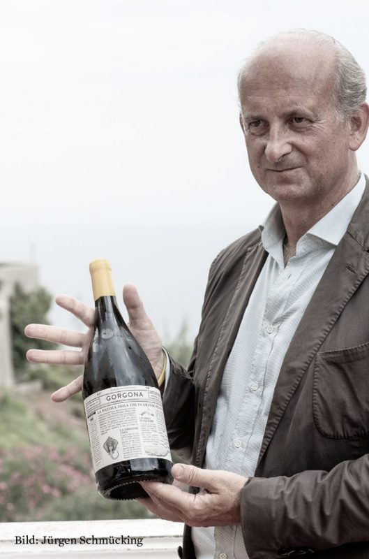 Der Weinunternehmer Frescobaldi mit seinem Inselwein Gorgona