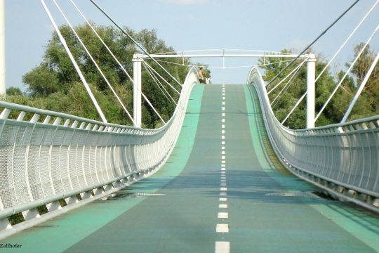Die »Fahrradbrücke der Freiheit« zwischen der Slowakei und Österreich.
