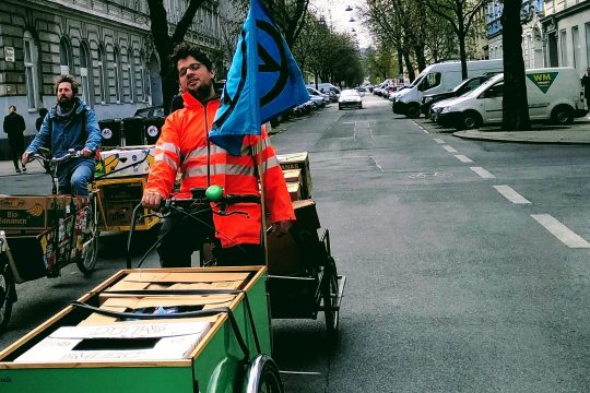 Lebensmittelrettung mit dem Fahrrad