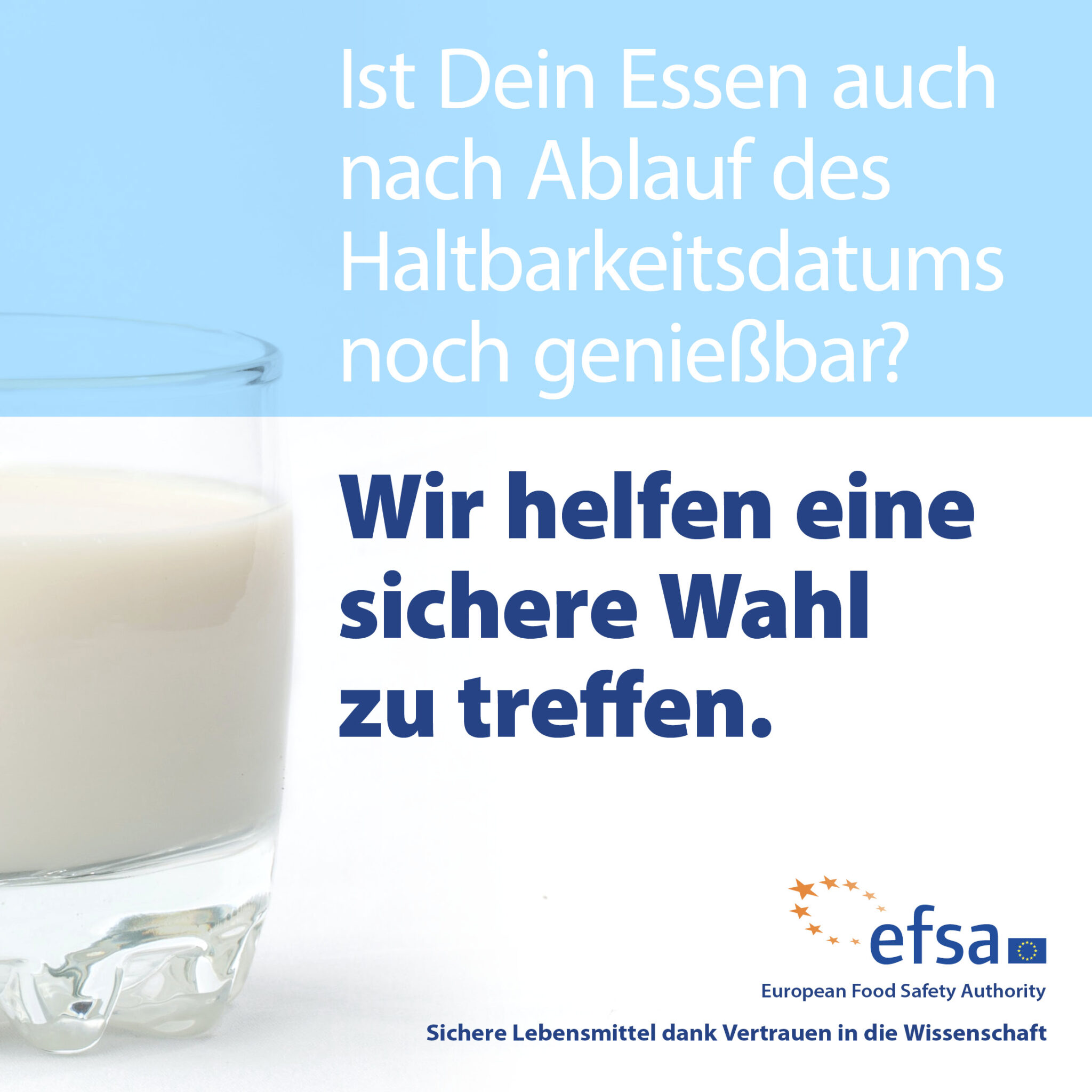 Kampagne "EUChooseSafeFood" der European Food Safety Authority.