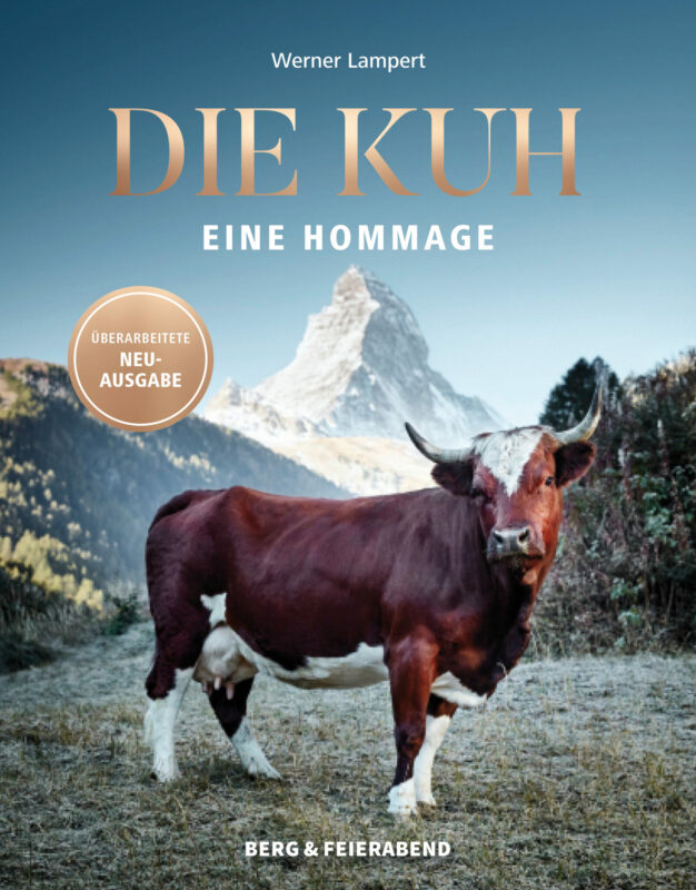 Das Cover von »Die Kuh - Eine Hommage« von Werner Lampert, Berg & Feierabend Verlag, 2022.