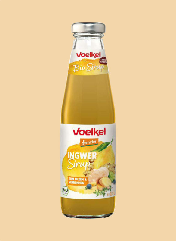 Voelkel Ingwer Sirup. Bild: Voelkel.
