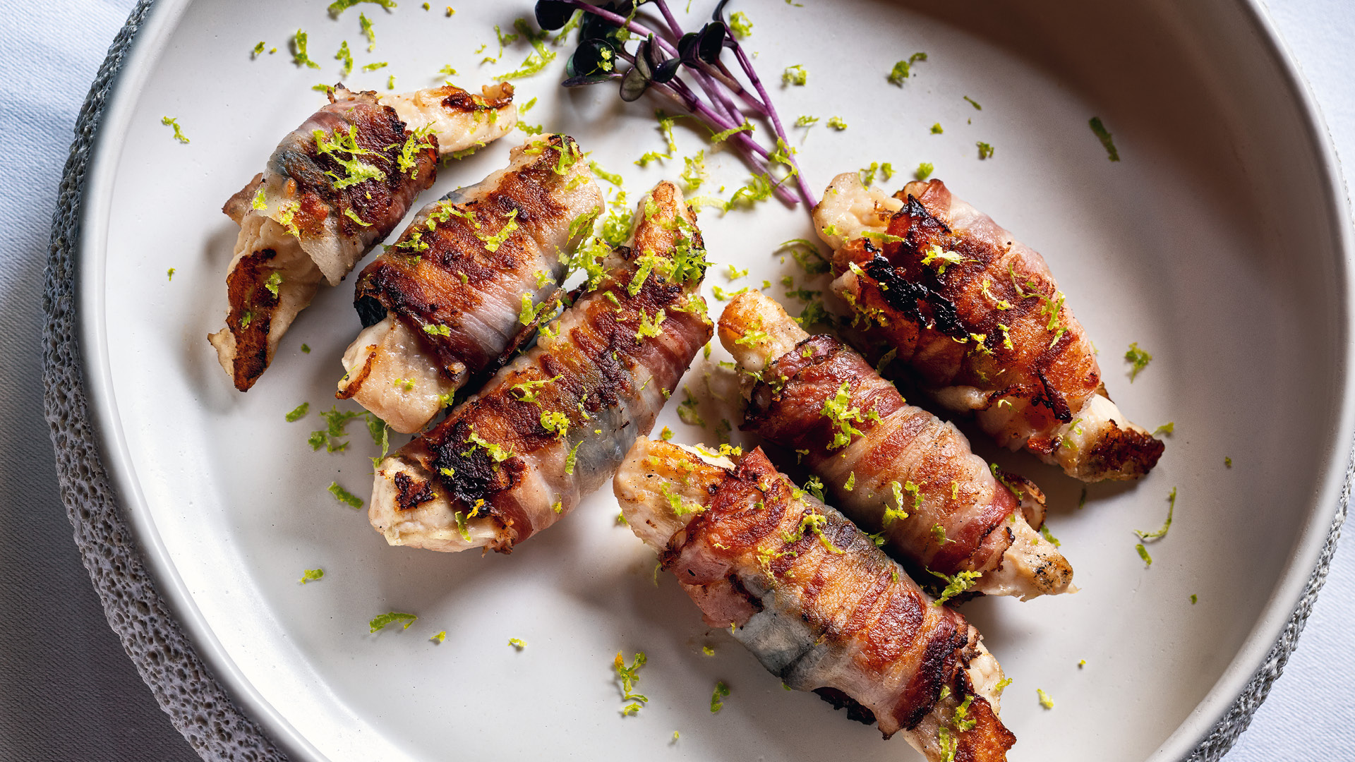 Gegrilltes Sushi vom Waller.