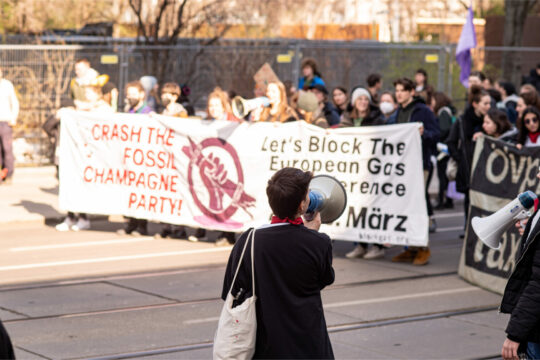 Eine Klimademonstration.