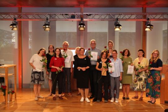 Gruppenfoto von der Verleihung des Ursula Hudson Preises 2023