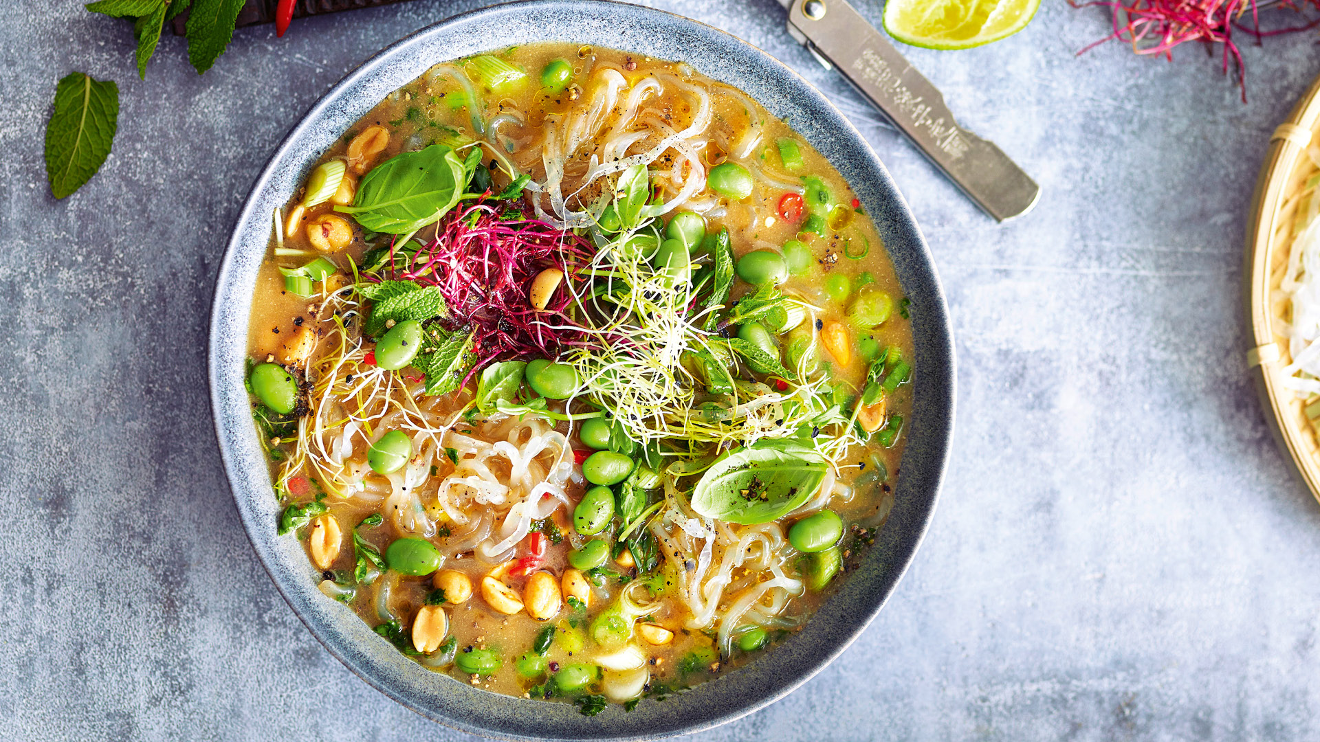 Konjak-Nudelsuppe.