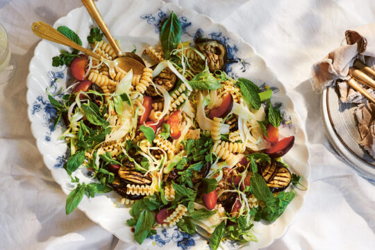 Sommerlicher Nudelsalat.