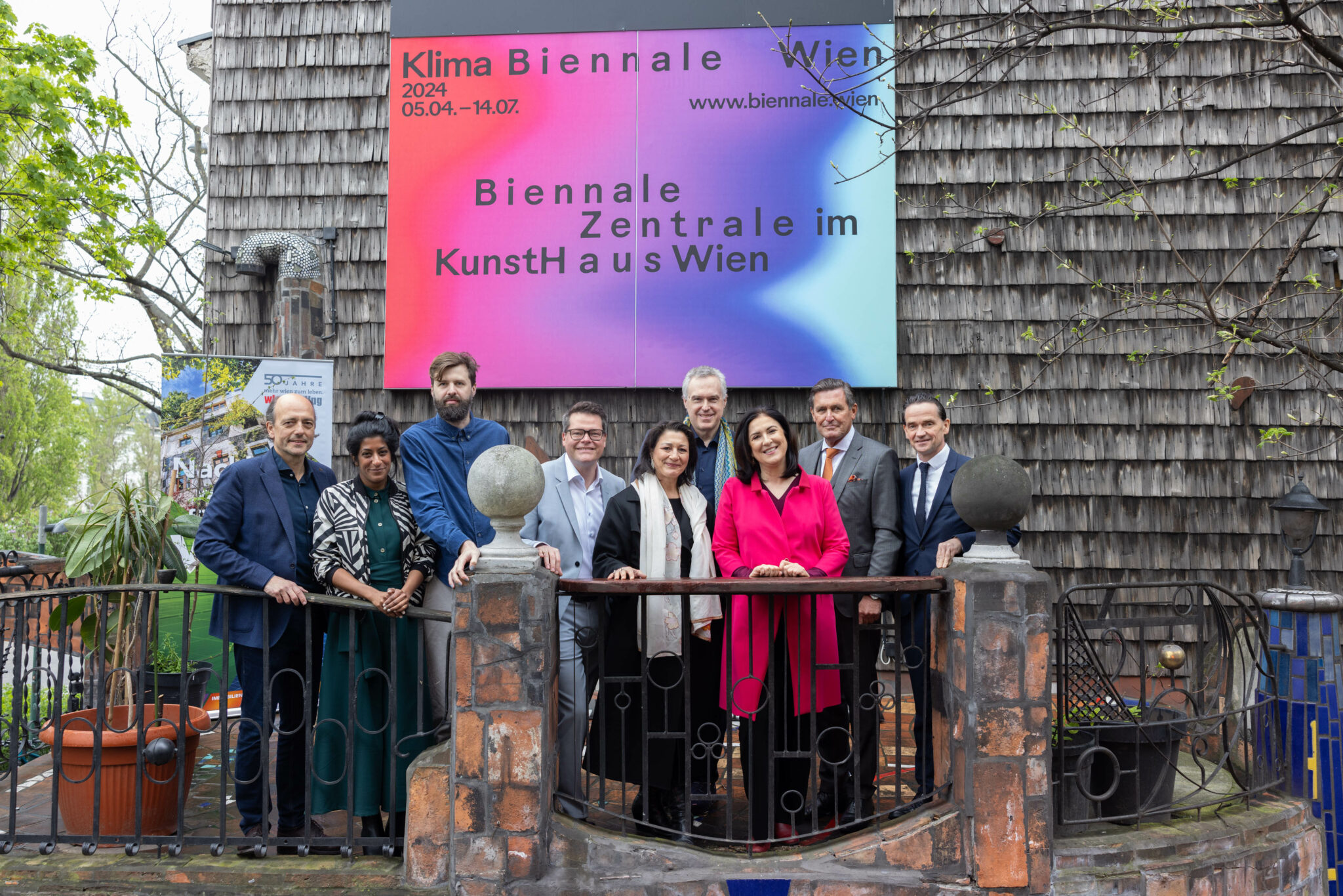 Die Pressekonferenz der Wiener Klima Biennale.