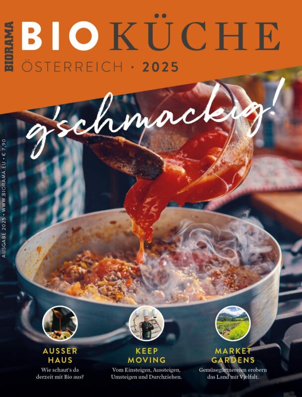 Cover des Bookazines »BIORAMA BIOKÜCHE 2025«.