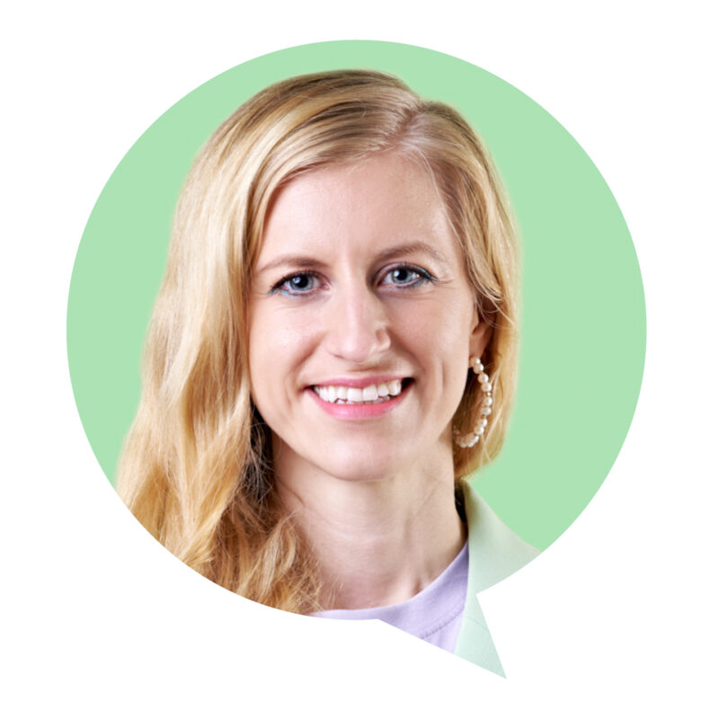 Ein Porträtfoto von Lia Carlucci.