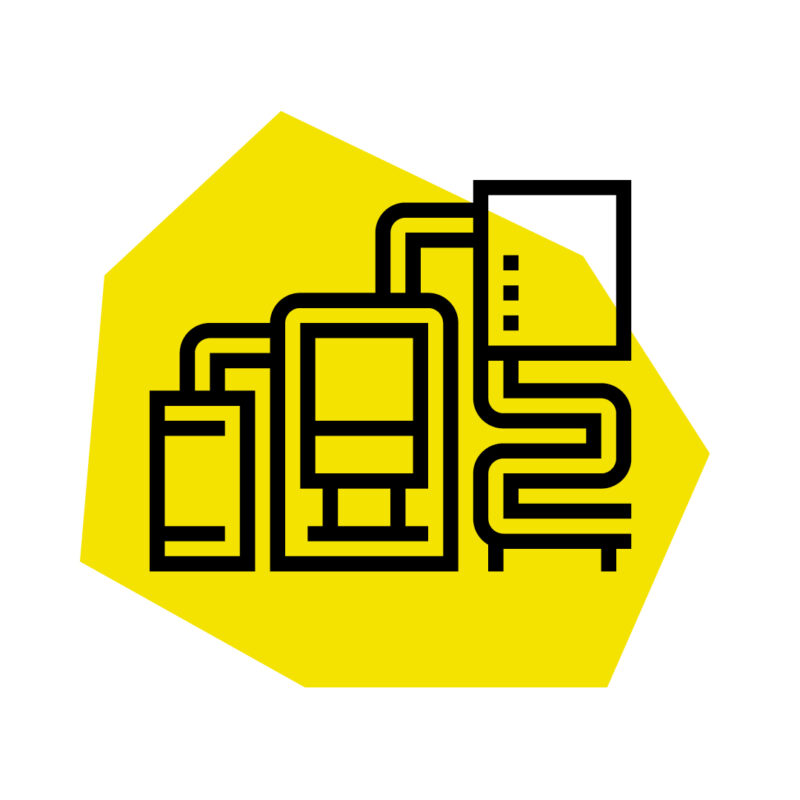 Eine Illustration einer Maschine.